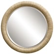 Uttermost Mariner Round Natural Woven Banana and Rattan Mirror in Natural