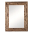 Uttermost Rennick Farmhouse Reclaimed Pine Wood Mirror in Natural Finish
