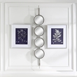 Uttermost Button Contemporary Iron Metal Mirror in Silver Finish