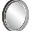 Uttermost Button Contemporary Iron Metal Mirror in Silver Finish