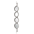 Uttermost Button Contemporary Iron Metal Mirror in Silver Finish