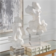 Uttermost Remnant Contemporary Man-made Stone Sculptures in White (Set of 2)