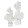 Uttermost Remnant Contemporary Man-made Stone Sculptures in White (Set of 2)