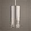 Uttermost Manheim 1-Light Contemporary Metal Cylinder Pendant in Nickel