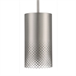 Uttermost Manheim 1-Light Contemporary Metal Cylinder Pendant in Nickel