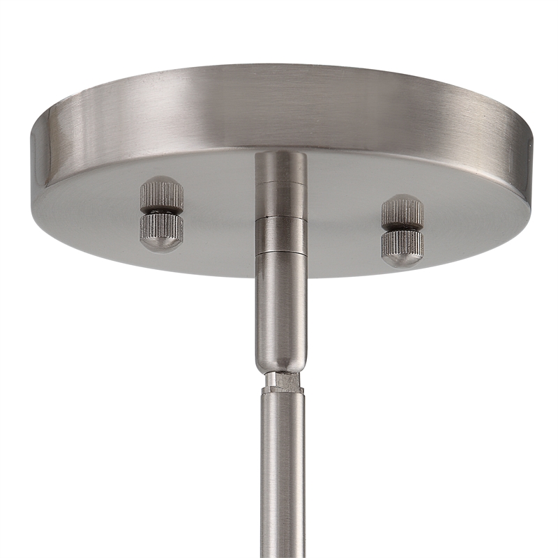 Uttermost Pendleton 1-Light Contemporary Metal Pendant in Nickel