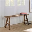 Uttermost Paddock Farmhouse Pine Wood Bench in Natural Finish