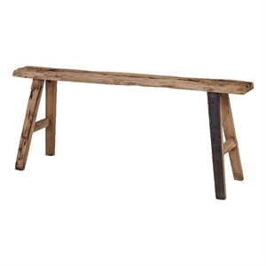 Uttermost Paddock Farmhouse Pine Wood Bench in Natural Finish