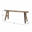 Uttermost Paddock Farmhouse Pine Wood Bench in Natural Finish