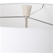 Uttermost Sharma Transitional Rice Resin and Iron Metal Table Lamp in White