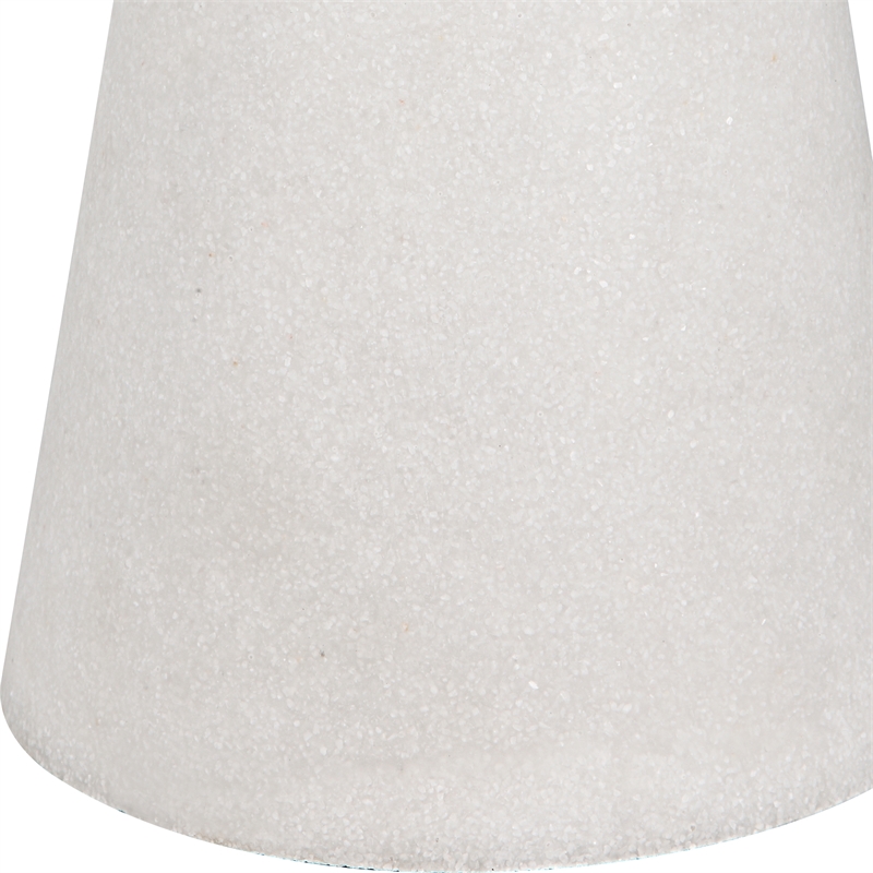 Uttermost Sharma Transitional Rice Resin and Iron Metal Table Lamp in White