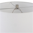 Uttermost Rosa Transitional Glass Fabric and Iron Table Lamp in Pink