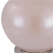 Uttermost Rosa Transitional Glass Fabric and Iron Table Lamp in Pink
