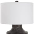 Uttermost Timber Contemporary Cotton and Resin Iron Table Lamp in White