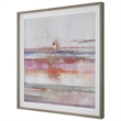 Uttermost Torrent Linen and Wood Abstract Art Framed Print in Multi-Color