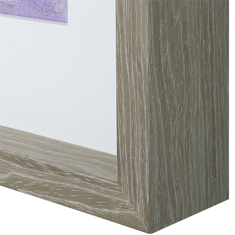 Uttermost Torrent Linen and Wood Abstract Art Framed Print in Multi-Color