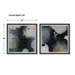 Uttermost Telescopic Abstract Framed Prints in Black/Blue/Brown/White (Set of 2)