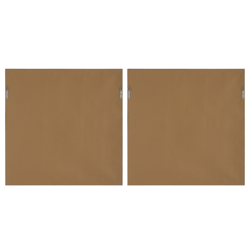 Uttermost Telescopic Abstract Framed Prints in Black/Blue/Brown/White (Set of 2)