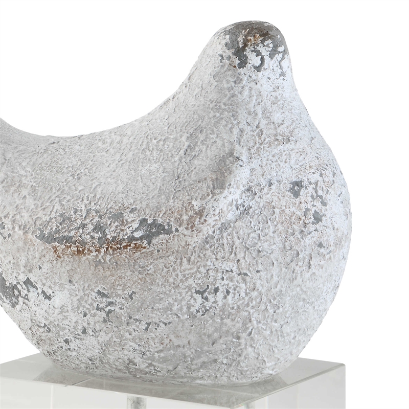 Uttermost Better Together Polyresin Bird Sculptures in Gray/Silver (Set of 2)
