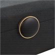 Uttermost Lalique Contemporary MDF Wood and Shagreen Box in Black Finish