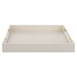 Uttermost Wessex Contemporary Metal and Faux Shagreen Tray in White