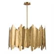 Uttermost Golden Gate 8-Light Modern Metal Steel and Glass Pendant in Gold
