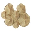 Uttermost Ripley Contemporary Iron Metal Wall Art in Gold Finish