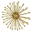 Uttermost Aga Contemporary Metal Wall Decor in Plated Gold (Set of 3)
