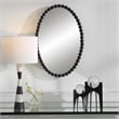 Uttermost Serna Oval Transitional MDF and Metal Mirror in Black