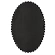 Uttermost Serna Oval Transitional MDF and Metal Mirror in Black