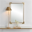 Uttermost Malik Transitional MDF and Metal Mirror in White Finish