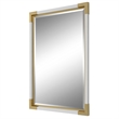 Uttermost Malik Transitional MDF and Metal Mirror in White Finish