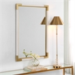 Uttermost Malik Transitional MDF and Metal Mirror in White Finish