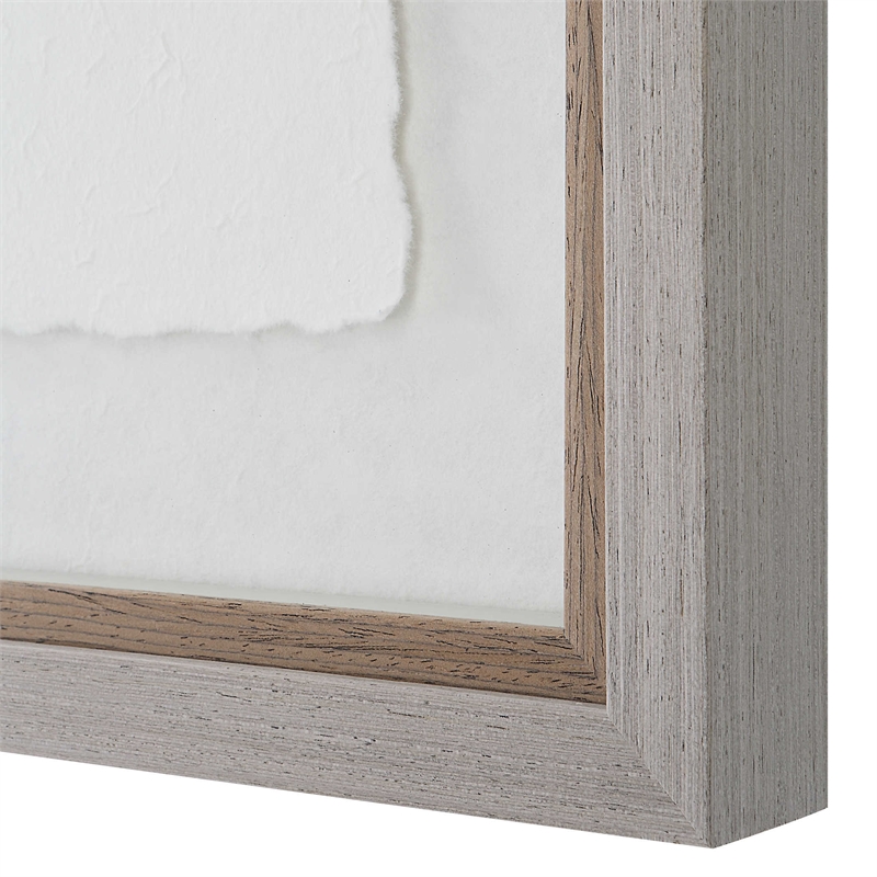 Uttermost Wildflower Study Plastic Paper Prints in Brown/Green/White (Set of 4)