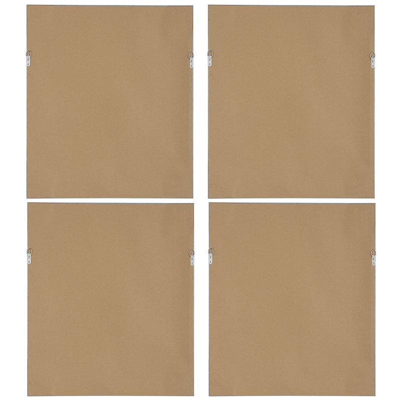 Uttermost Wildflower Study Plastic Paper Prints in Brown/Green/White (Set of 4)