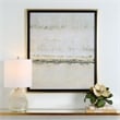 Uttermost Gilded Horizon Wood Paper and Glass Print in Black/Brown/Gold/Gray