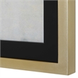 Uttermost Gilded Horizon Wood Paper and Glass Print in Black/Brown/Gold/Gray