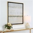 Uttermost Gilded Horizon Wood Paper and Glass Print in Black/Brown/Gold/Gray