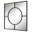 Uttermost Spurgeon Square Transitional MDF and Metal Window Mirror in Black