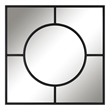 Uttermost Spurgeon Square Transitional MDF and Metal Window Mirror in Black