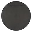 Uttermost Ranchero Round Farmhouse Metal MDF and Rope Mirror in Brown