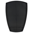 Uttermost Crest Contemporary Curved Metal Mirror in Black Finish