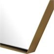 Uttermost Ankara Hexagon Metal MDF and Glass Mirror in Brass/Gold