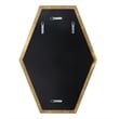 Uttermost Ankara Hexagon Metal MDF and Glass Mirror in Brass/Gold