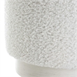 Uttermost Avila Contemporary Wood Foam and Fabric Ottoman in White