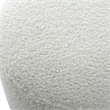 Uttermost Avila Contemporary Wood Foam and Fabric Ottoman in White