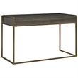 Uttermost Taja Modern Wood and Stainless Steel Writing Desk in Brass/Woodtone