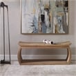 Uttermost Connor Contemporary Reclaimed Elm Wood Bench in Woodtone Brown