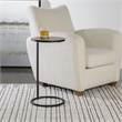 Uttermost Brunei Contemporary Metal and Aluminum Accent Table in Black/Gold