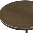 Uttermost Brunei Contemporary Metal and Aluminum Accent Table in Black/Gold